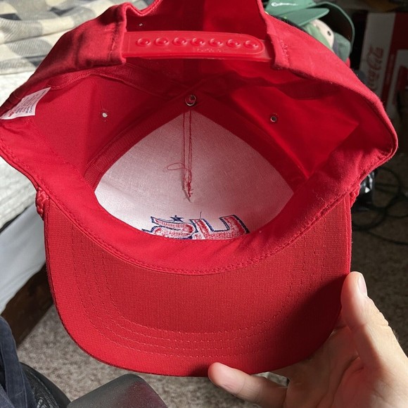 Vintage US Oil Gas Trucker Rope Hat Snapback Cap Embroidered USA Yupoong Rare - Picture 7 of 8